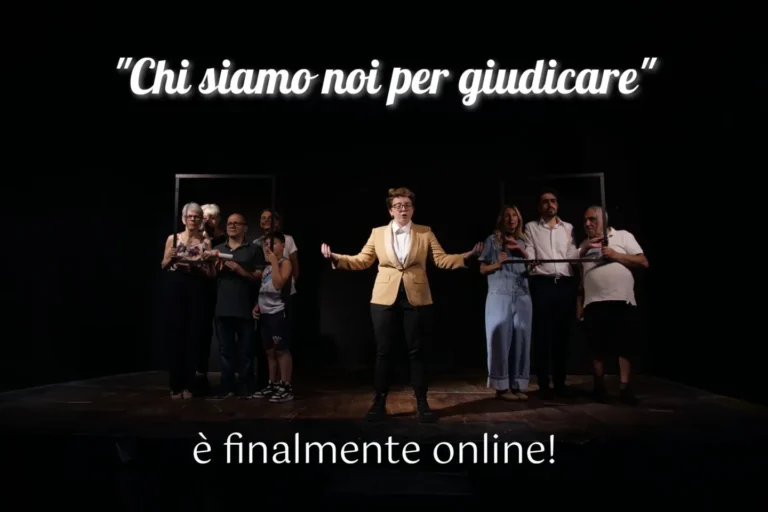 Attori in scena al teatro