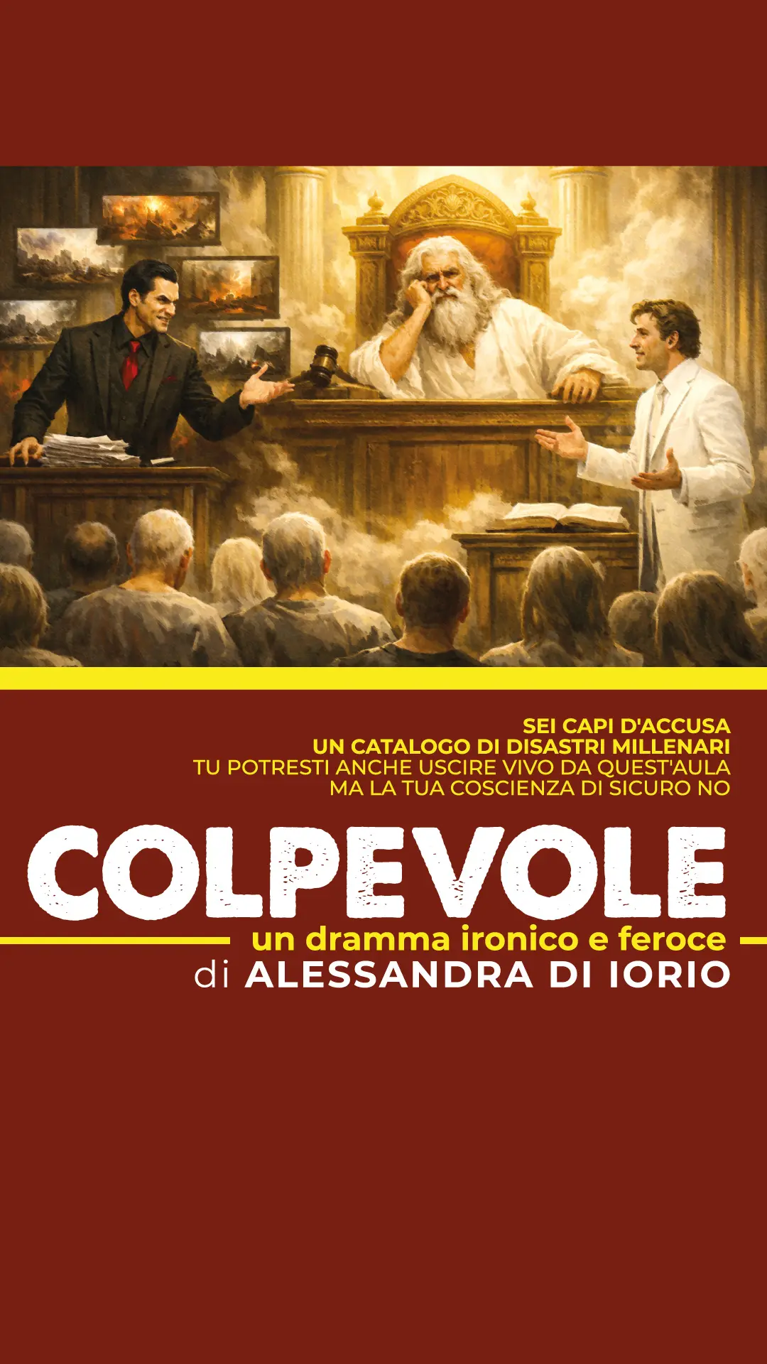 Locandina copione teatrale "Colpevole" di Alessandra Di Iorio